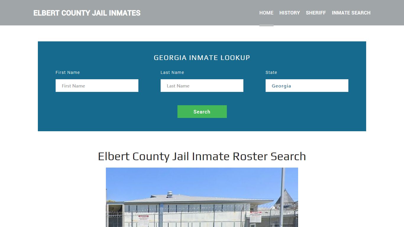 Elbert County Jail Inmate Roster Lookup, Elberton, GA