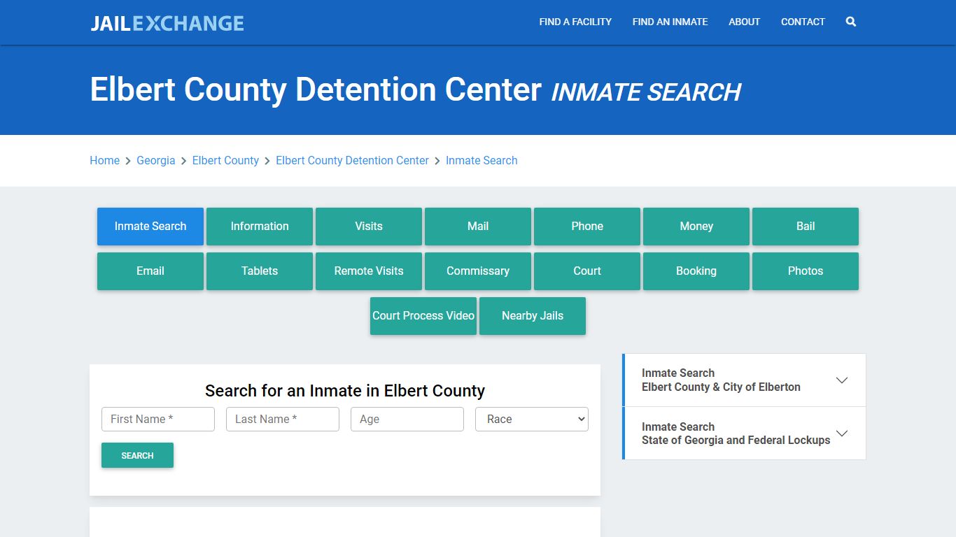 Elbert County Detention Center Inmate Search - Jail Exchange